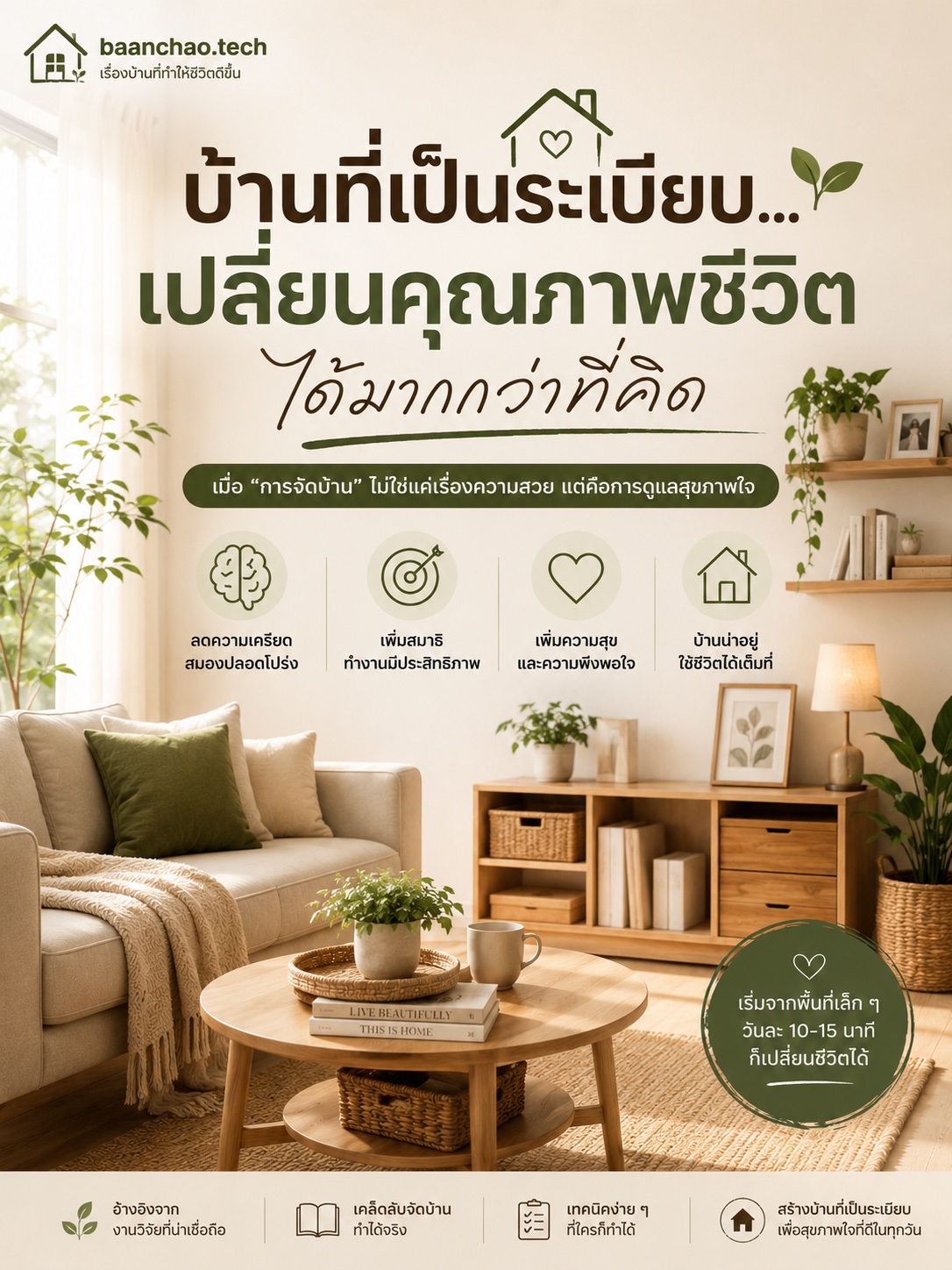 ภาพปก บ้านที่เป็นระเบียบ…เปลี่ยนคุณภาพชีวิตได้มากกว่าที่คิด